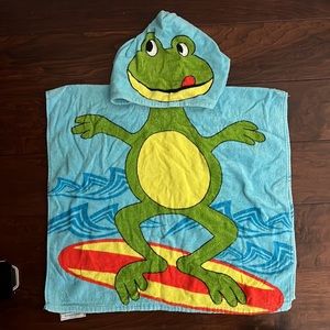 Frog towel, super cute for kids